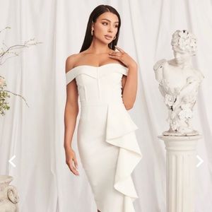 Lavish Alice White Dress New Without Tags